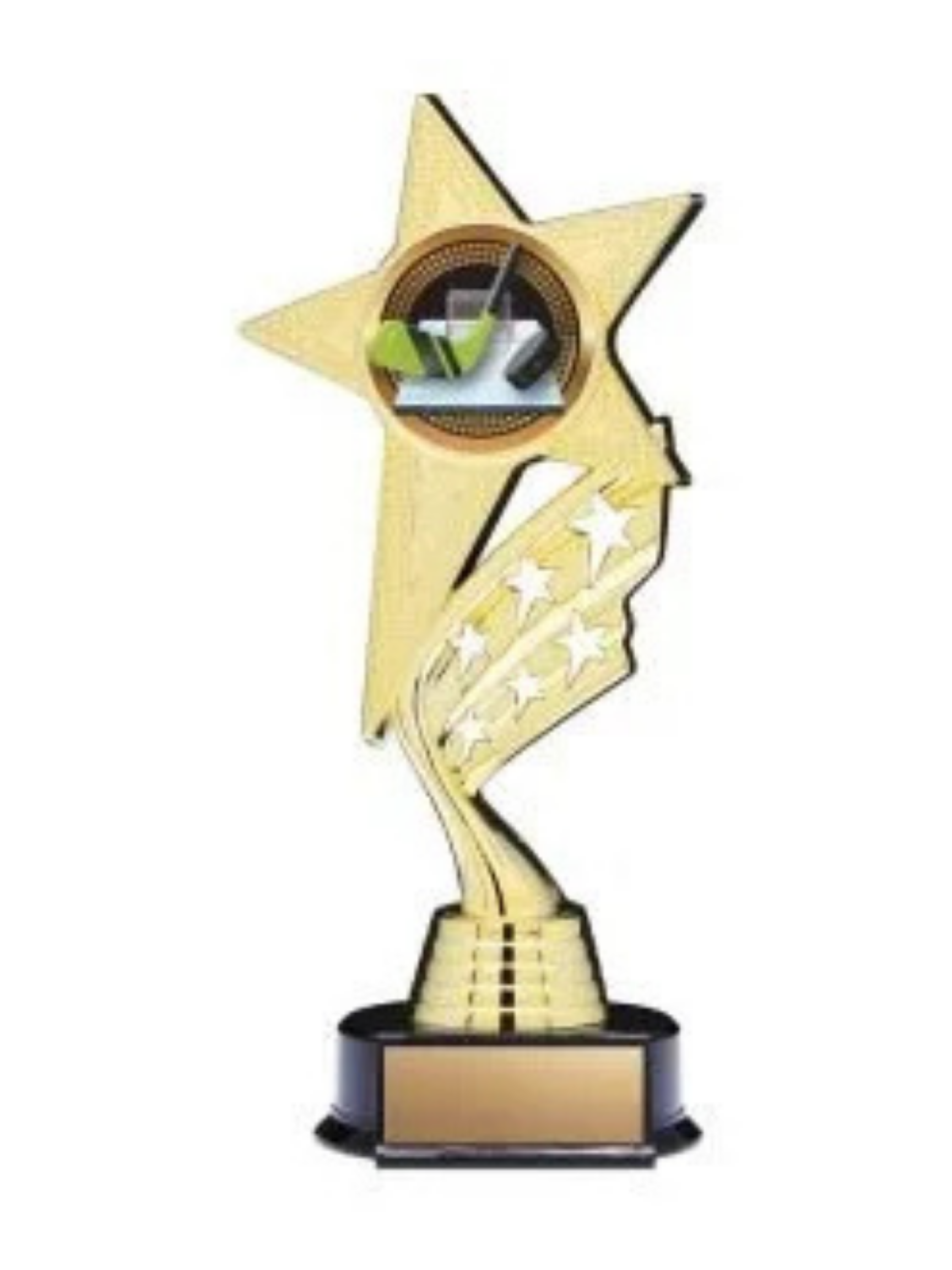 Gold Plastic Hockey Trophy