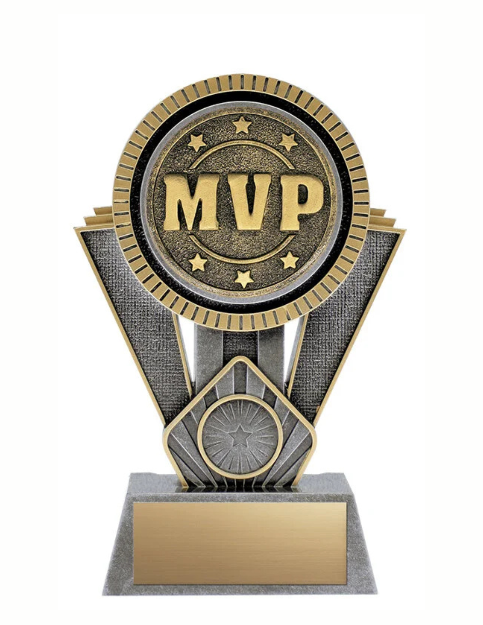 Apex MVP Resin Trophy- 4 Sizes, 2 Colors (Includes Engraving)