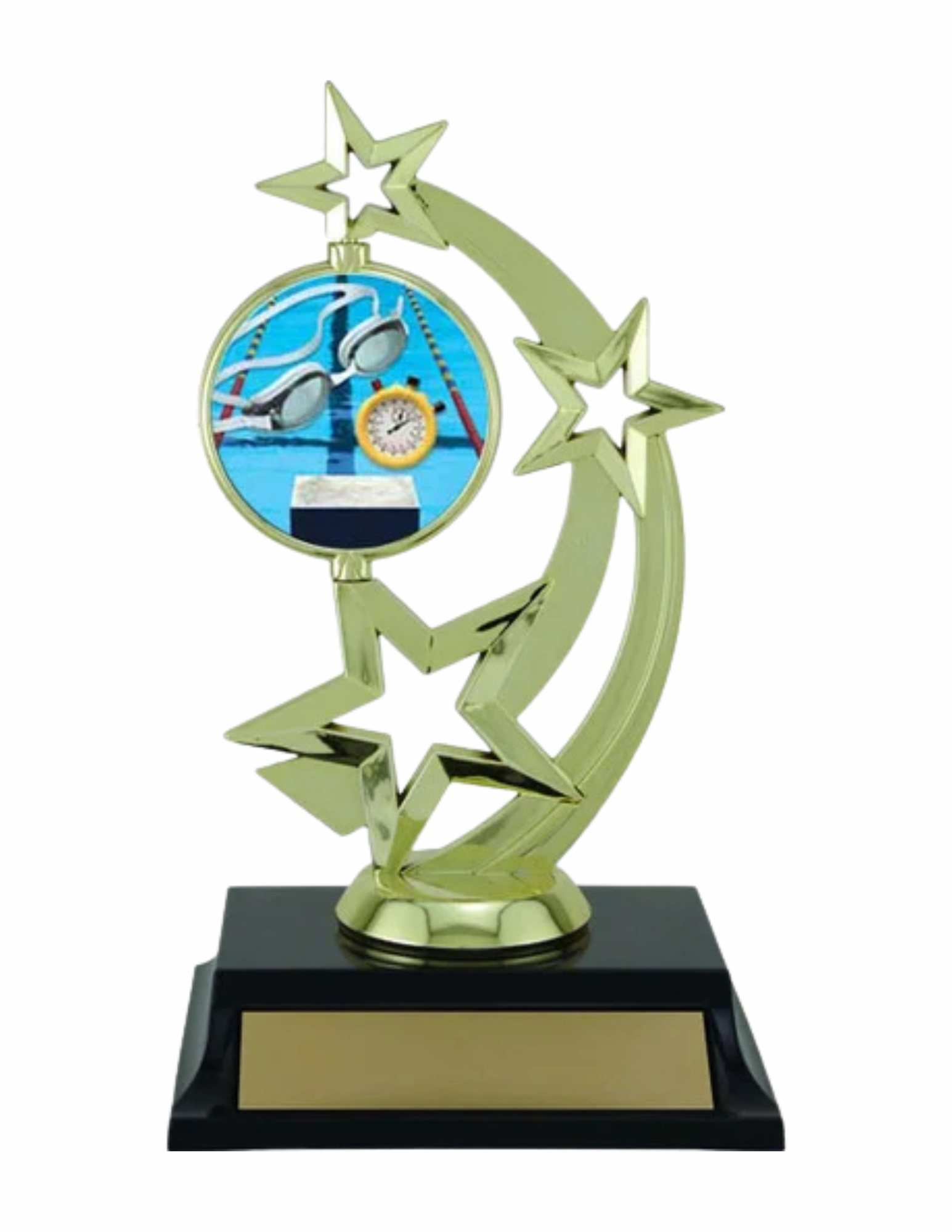Spinner Swimming Trophy 7" (Includes Engraving)
