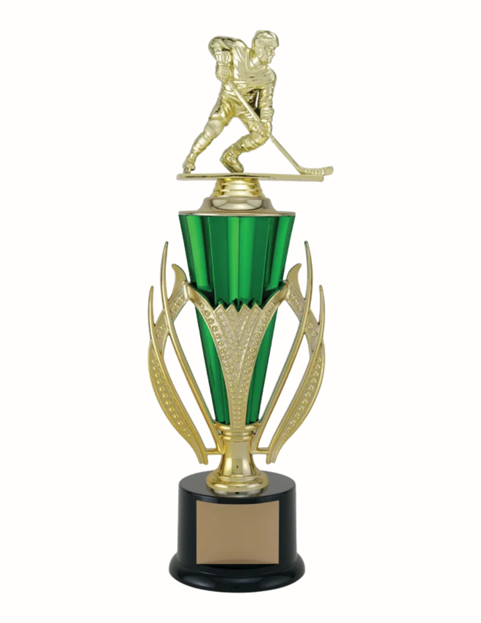 Vanguard Cup Hockey Green Trophy- 2 Sizes (Engraving Included)