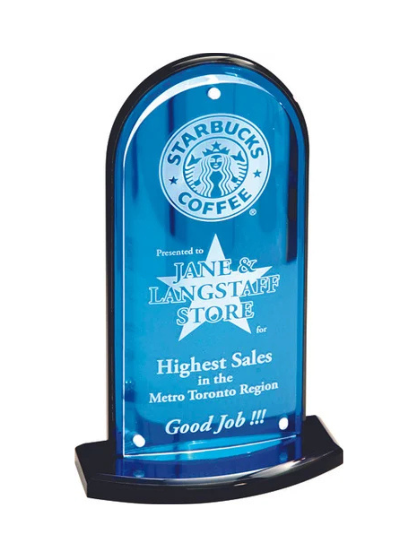 Acrylic Refection Award 3 Sizes (Engraving Included)