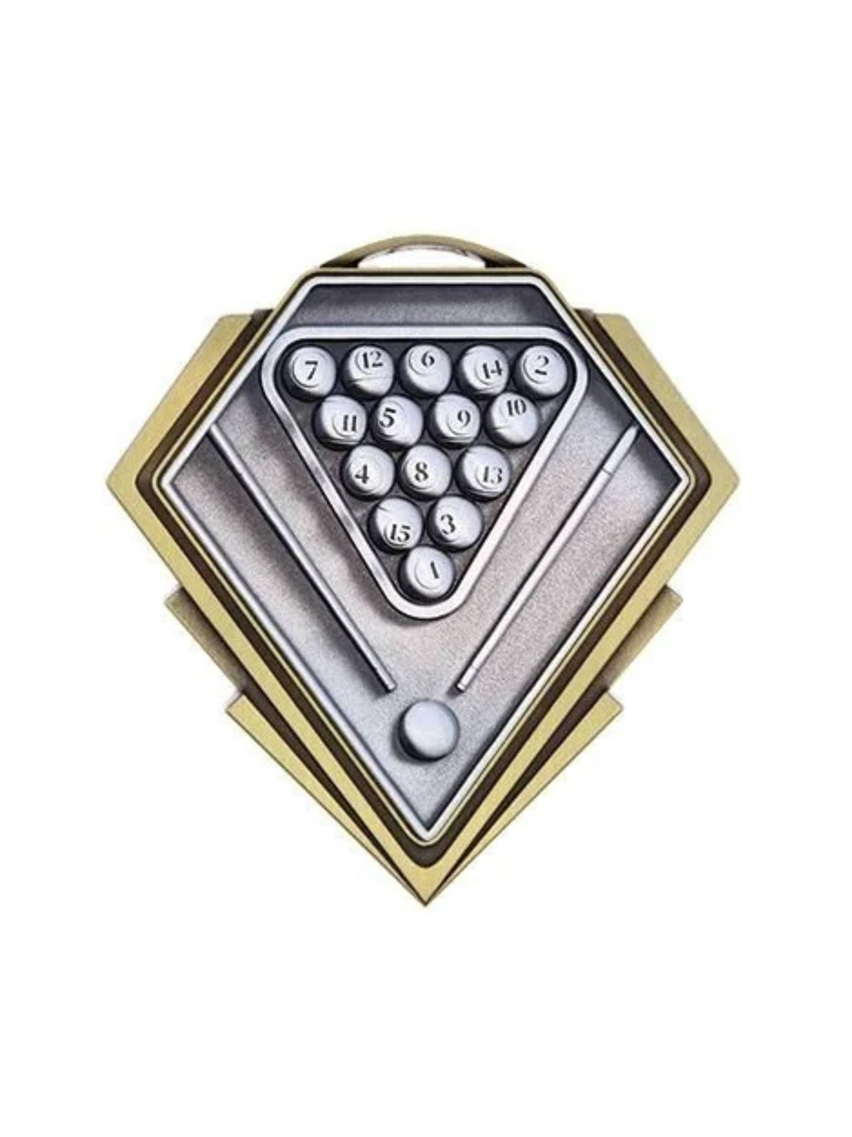 Diamond Series Billiards Medal 3" (Includes Ribbon)