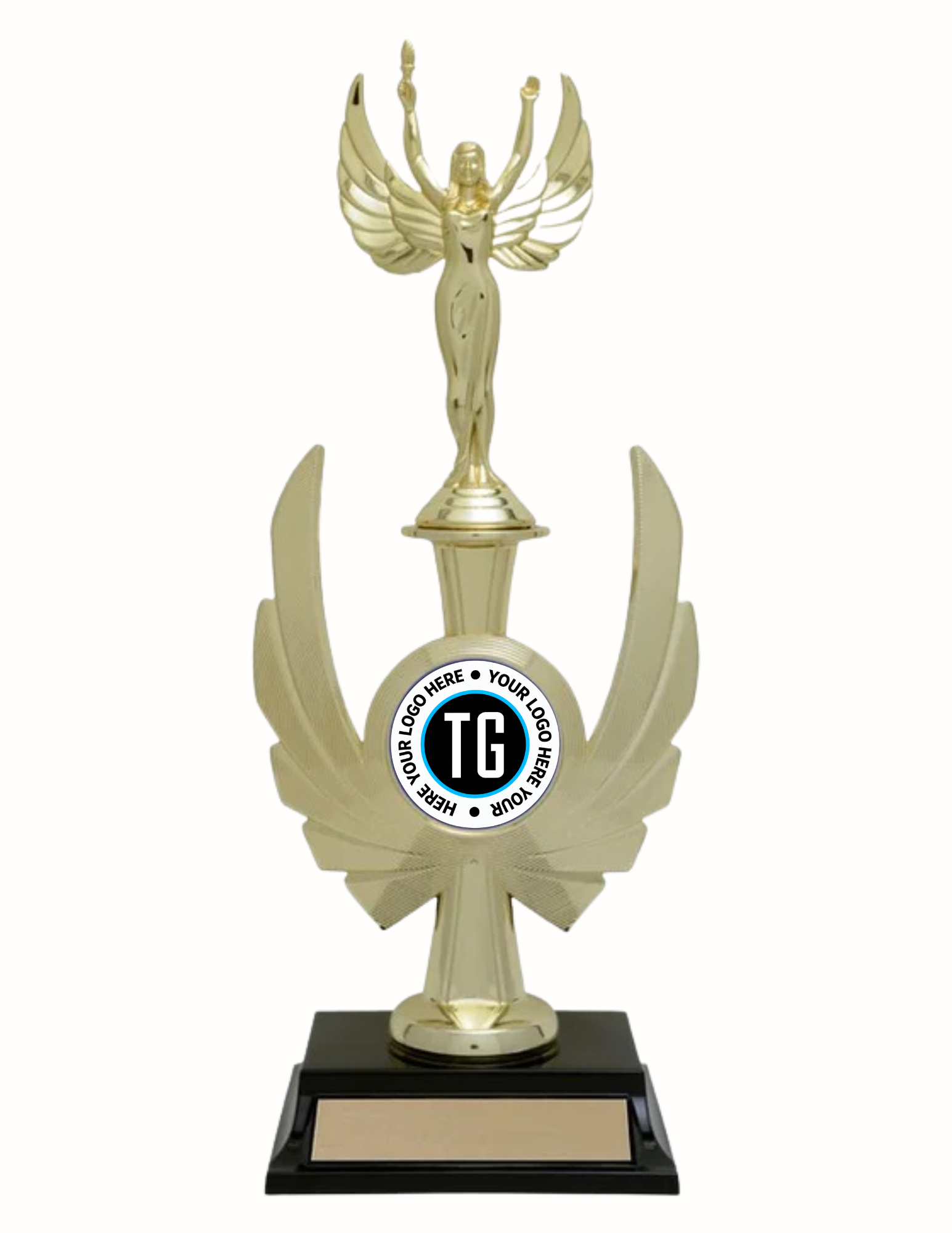 Phoenix Riser Trophy 2" Holder  12" (Includes Engraving)