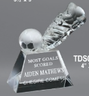 Crystal Soccer Boot Award- 2 Sizes (Includes Engraving)