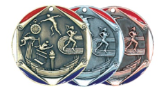 Legacy Track & Field Medal 2" (Includes Ribbon)