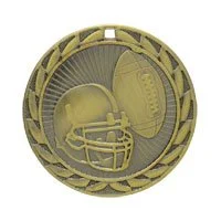 Football Iron Medal 2" (Includes Ribbon)