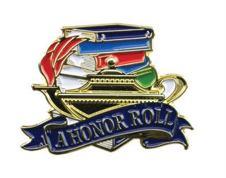 Educational A Honor Roll Pin