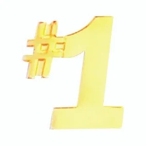 Gold #1 Pin