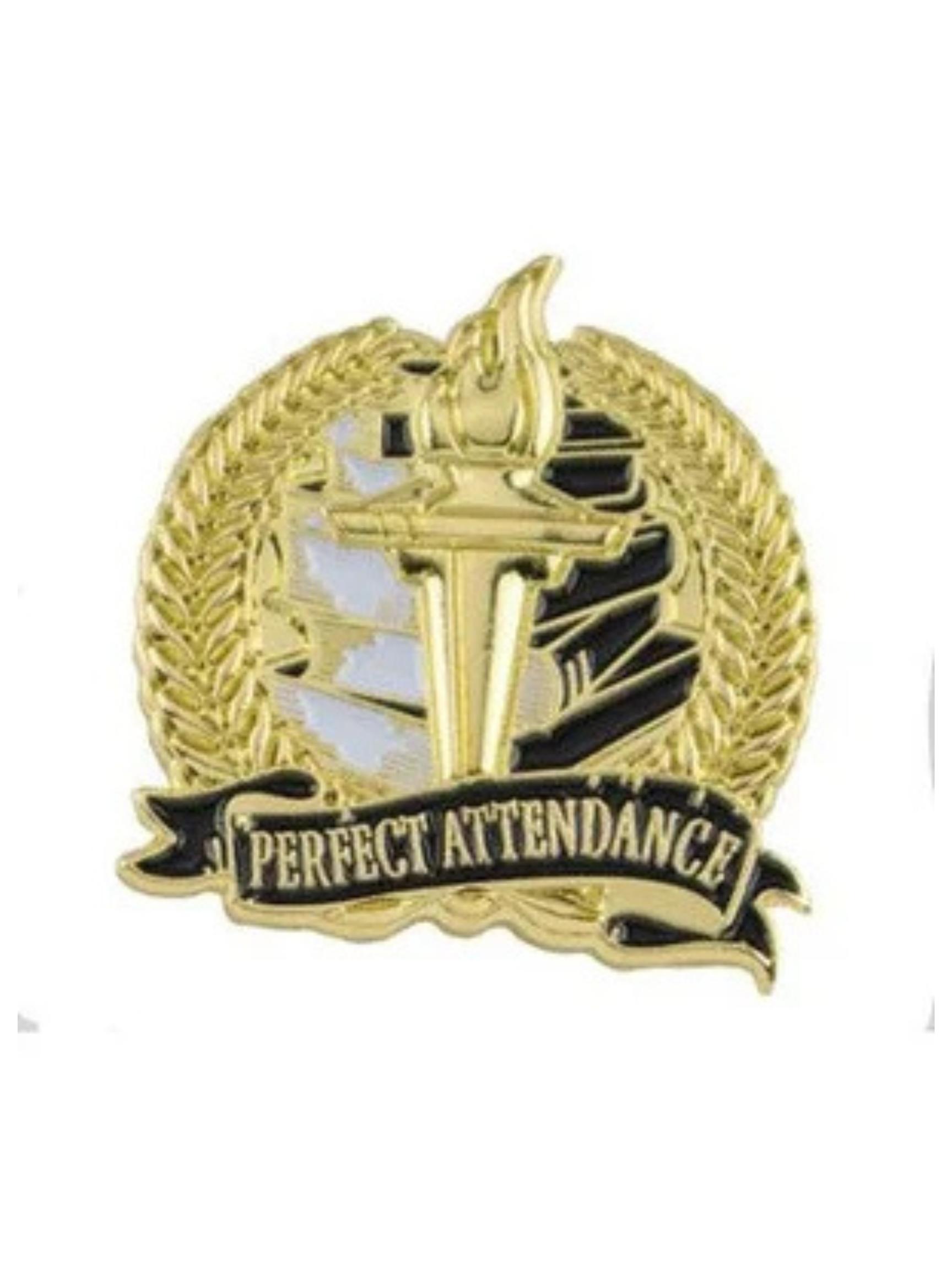 Gold Academic Perfect Attendance Pin