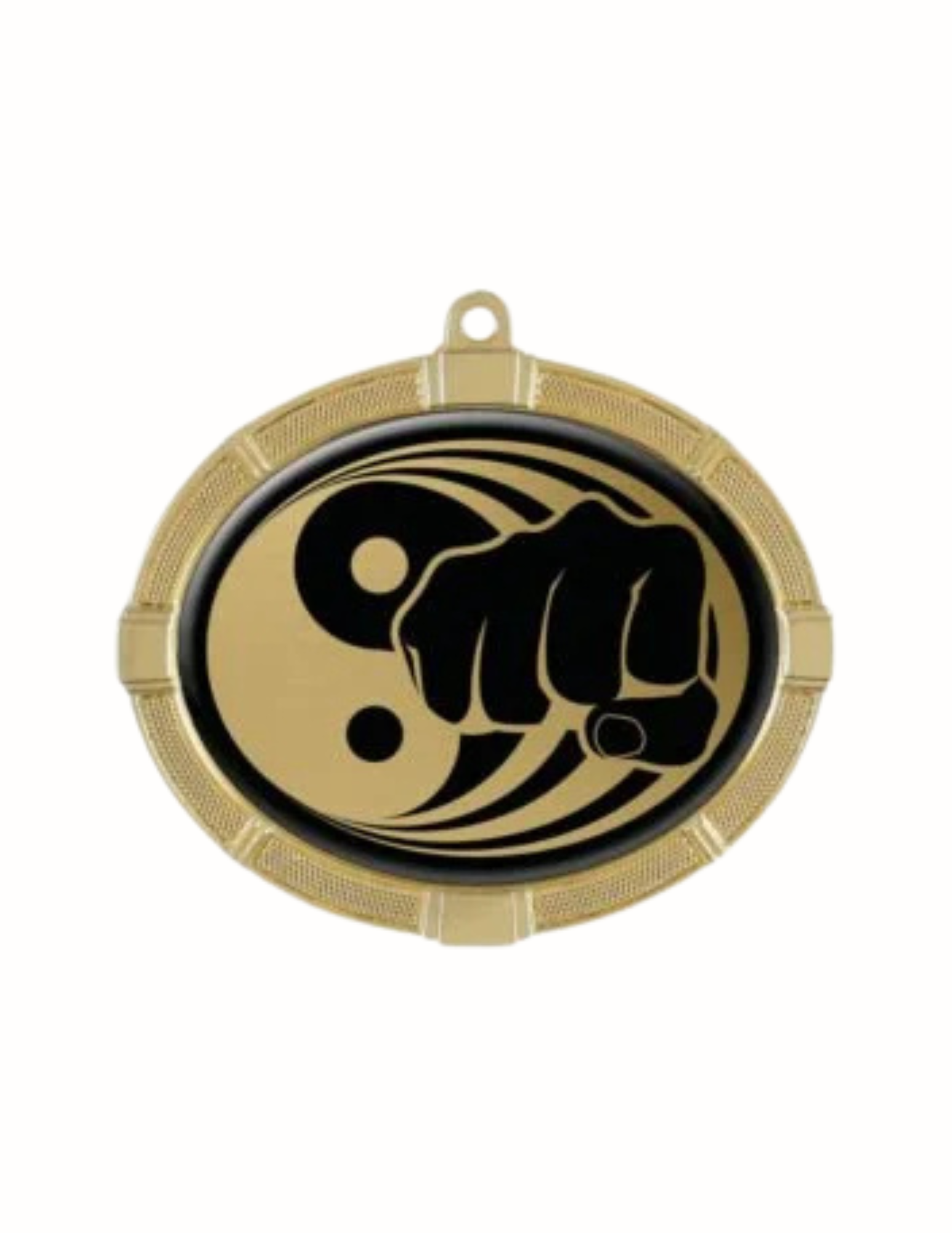 Impact Series Martial Arts Medal 3.75"x2.625" (Includes Ribbon)