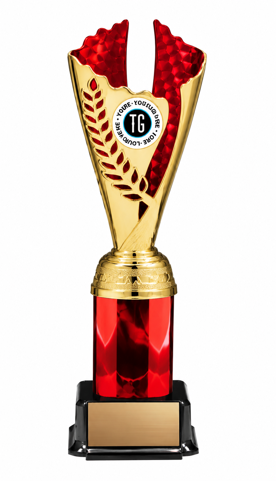 Fire & Ice Wreath Trophy- 3 Sizes, 2 Colors (Includes Engraving)