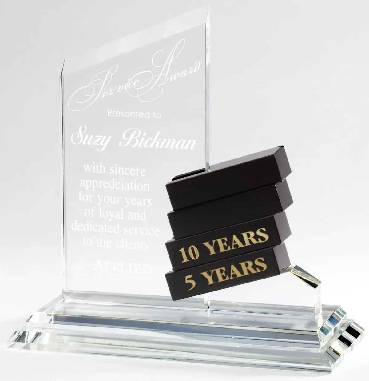 Employee Crystal Annual Award (Includes Engraving)
