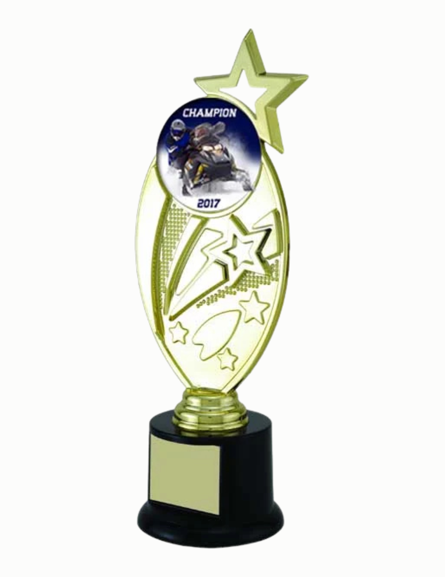 Snowmobile - Top Star 2" Holder Trophy 9.25" (Includes Engraving)