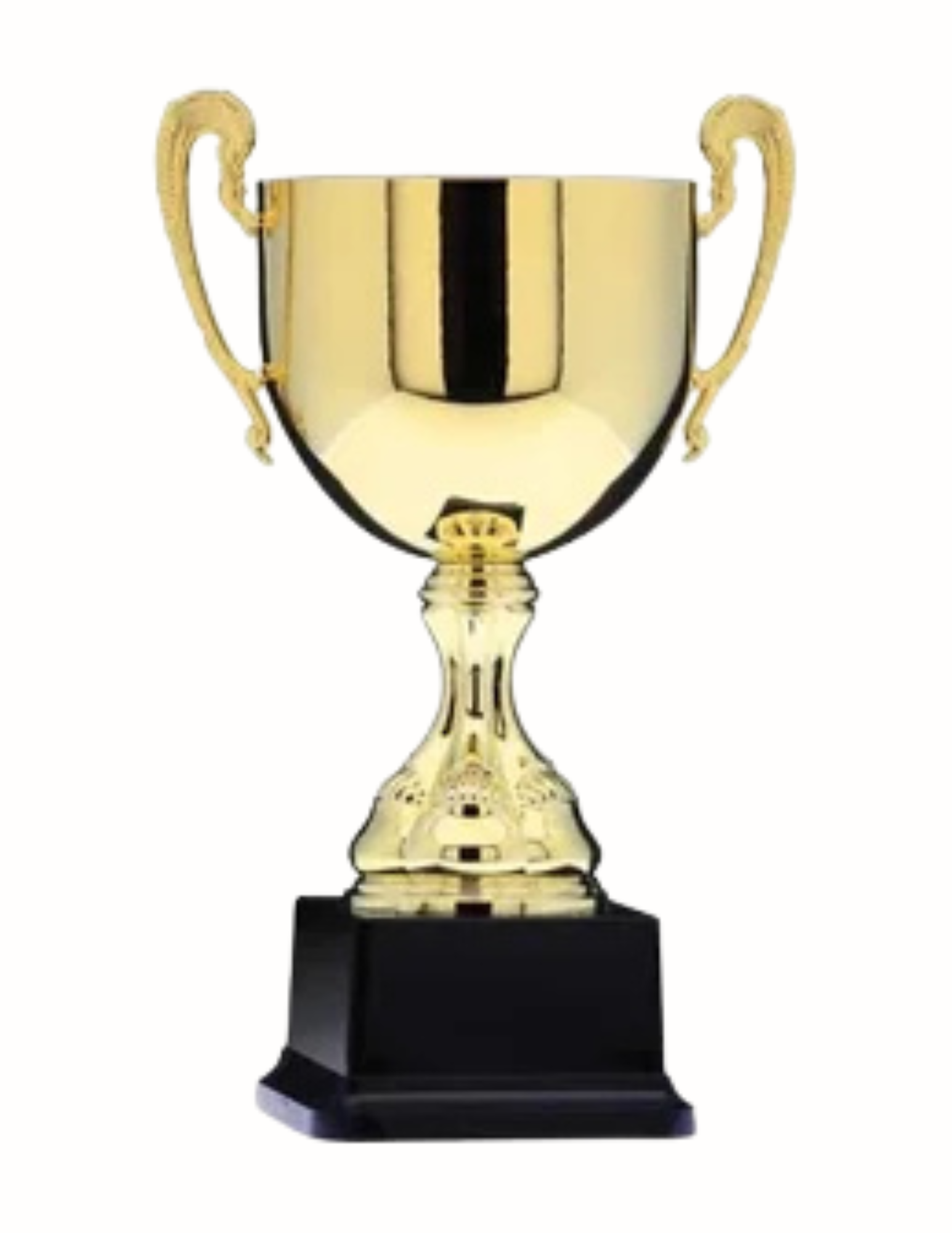 gold handled plastic cup
