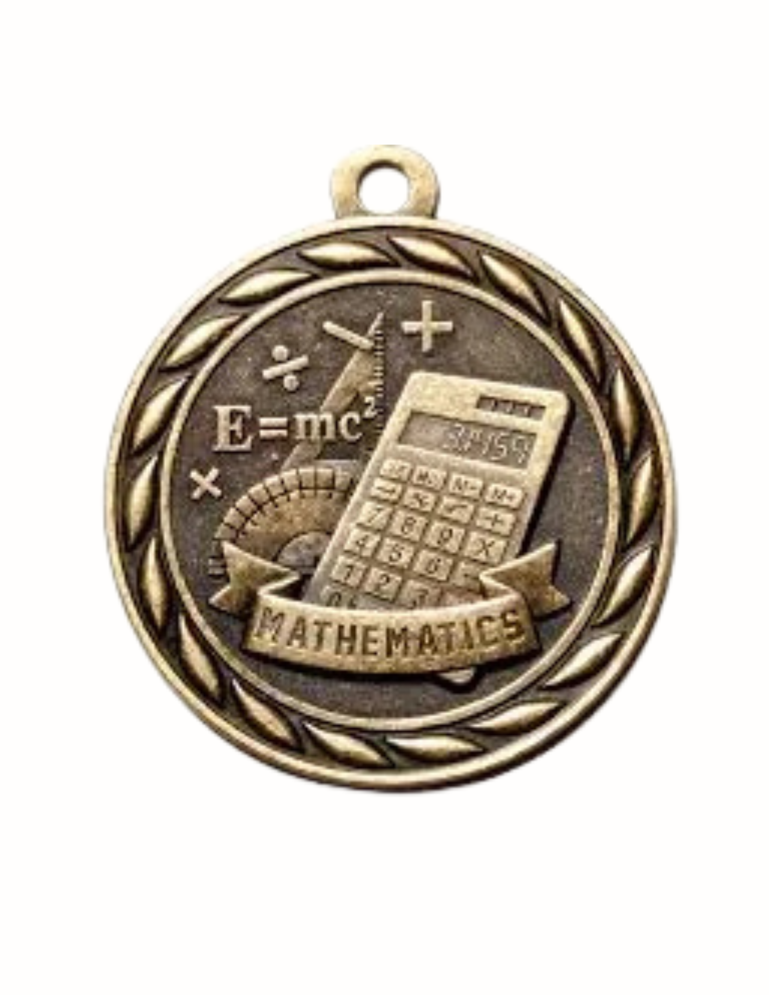 Classic Math Medal 2" (Includes Ribbon)