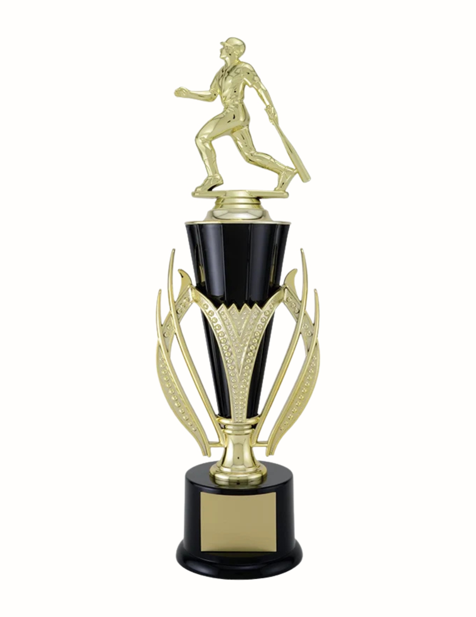 Vanguard Black Plastic Cup- 2 Sizes, Choose Your Topper (Includes Engraving)