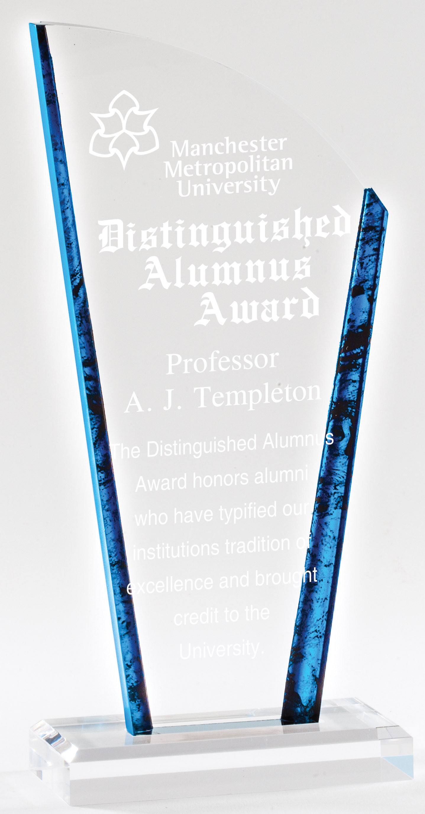 Avanti Wave Acrylic Award 9.75"- 3 Colors (Includes Engraving)