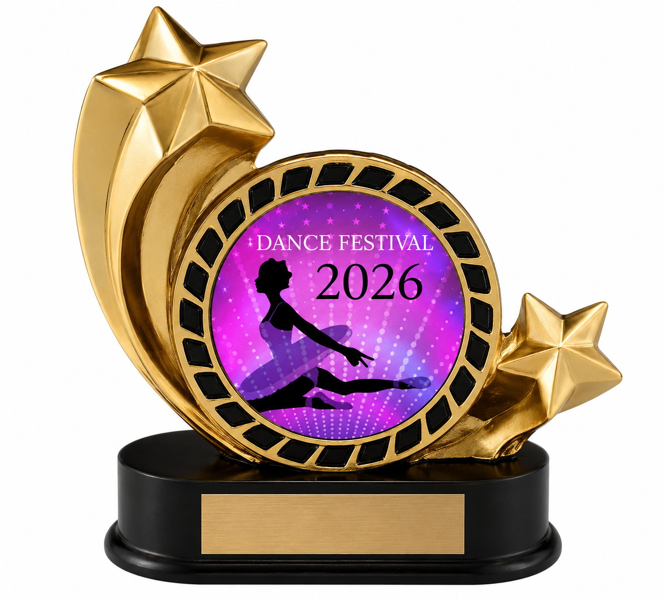 Shooting Star Dance Award- 2 Sizes (Includes Engraving)