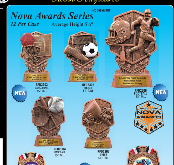 Nova Baseball Award 5.25" (Includes Engraving)