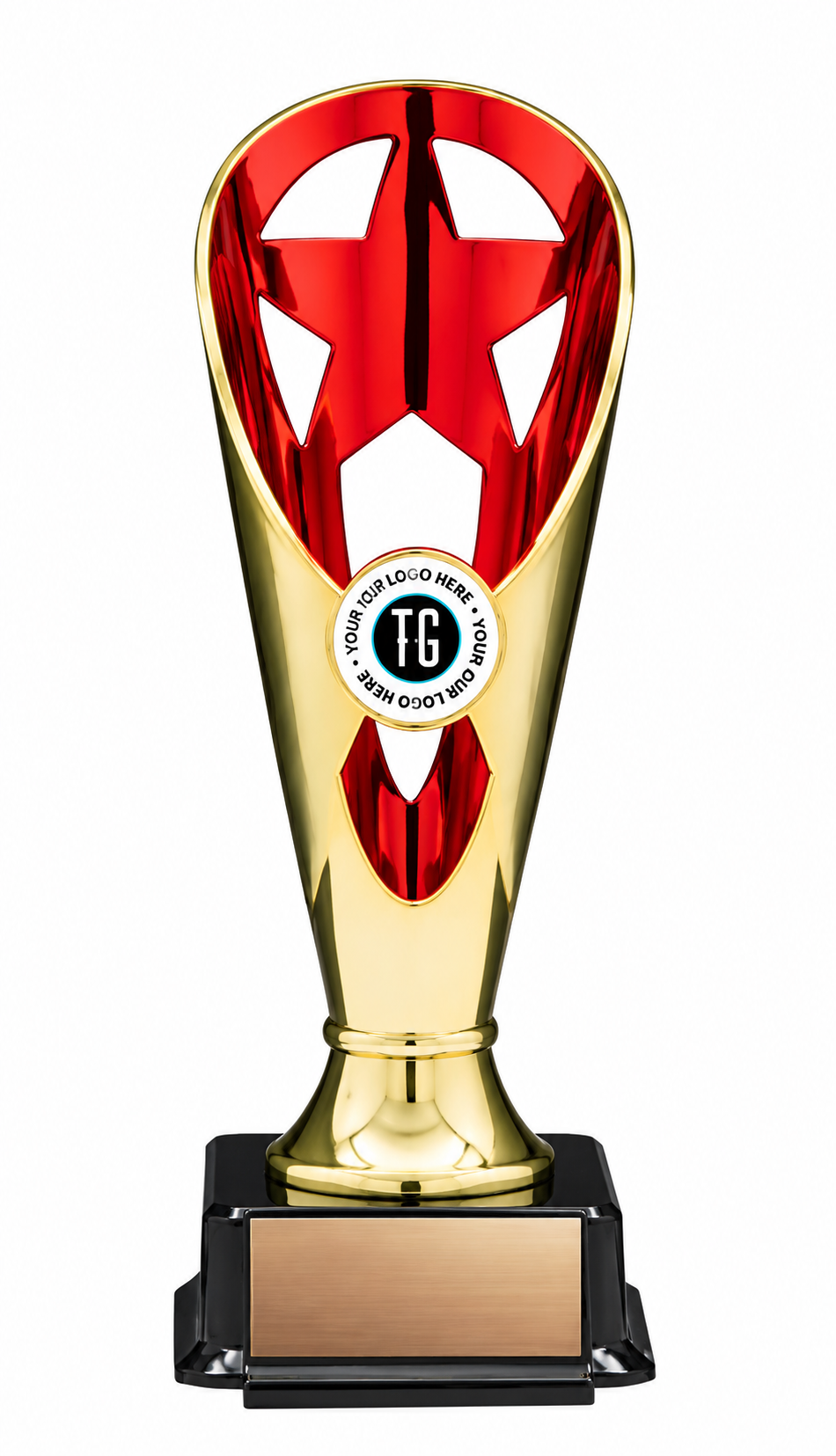 Fire & Ice Star Trophy- 2 Sizes, 2 Colors (Includes Engraving)