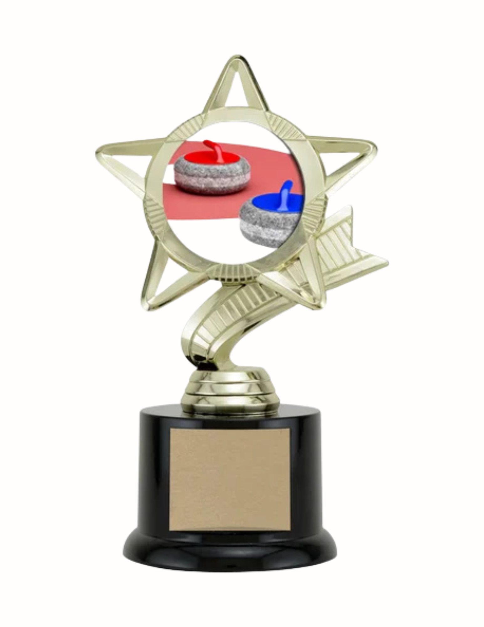 Star Curling Trophy 7.5" (Includes Engraving)
