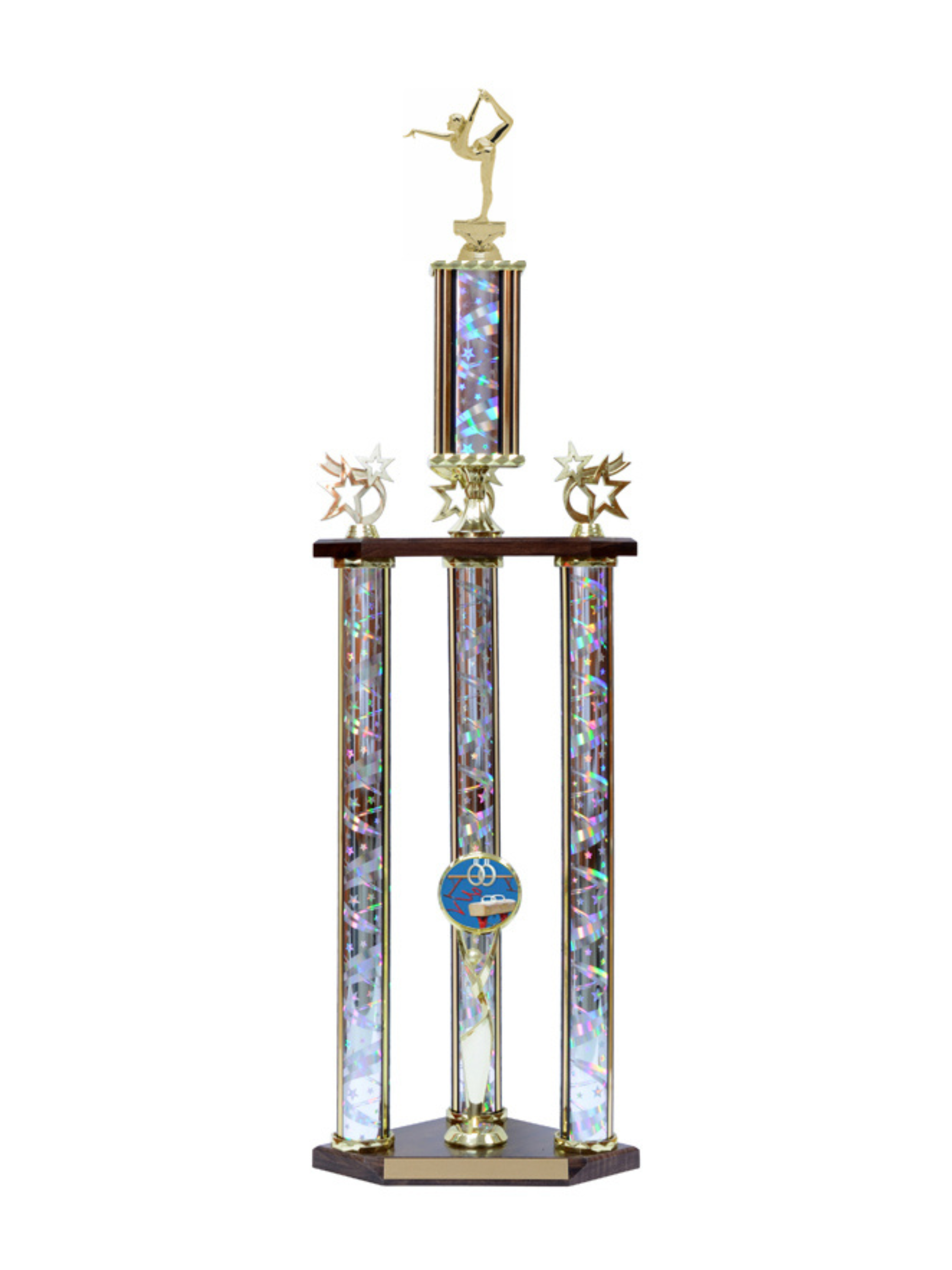 Large Gymnastics Trophy Assembled- 3 Sizes (Includes Engraving)
