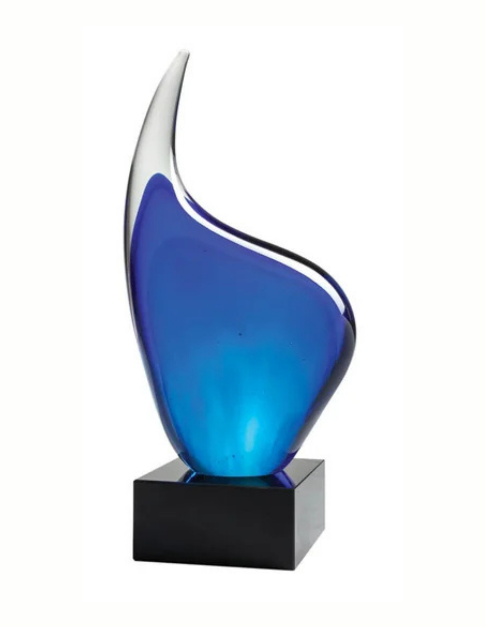 Blue Flame Art Glass Award 8.5" (Includes Engraving)