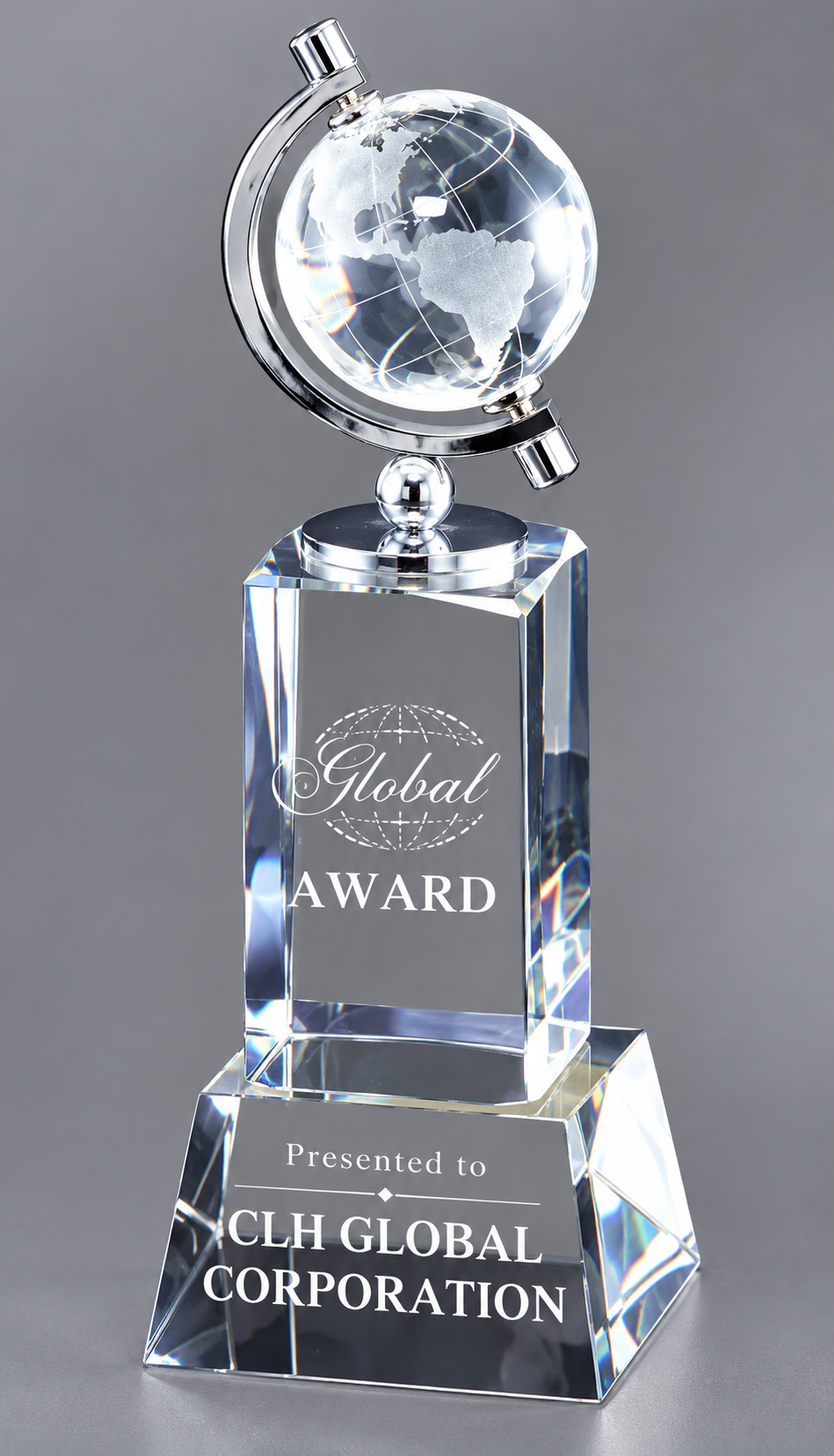 Globe on Crystal Tower Award