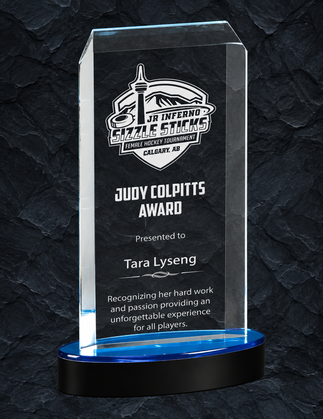 Spectra Acrylic Award 3 Sizes, 3 Colors (2 Custom Options)