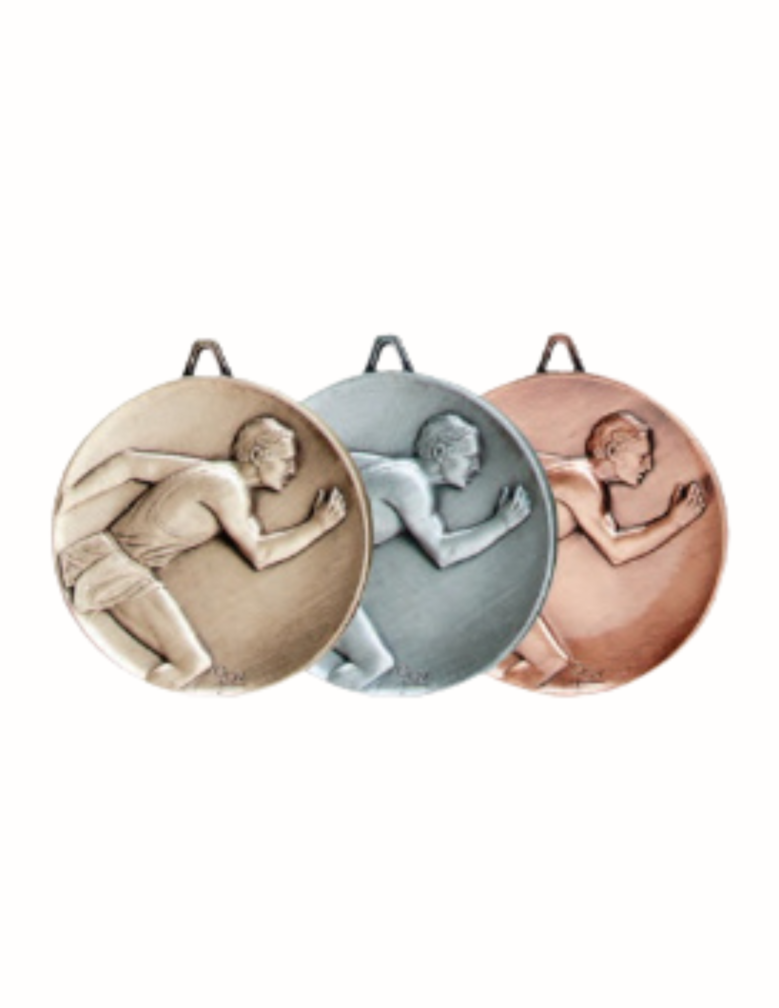 Heritage Male Track Medal 2.5" (Includes Ribbon)
