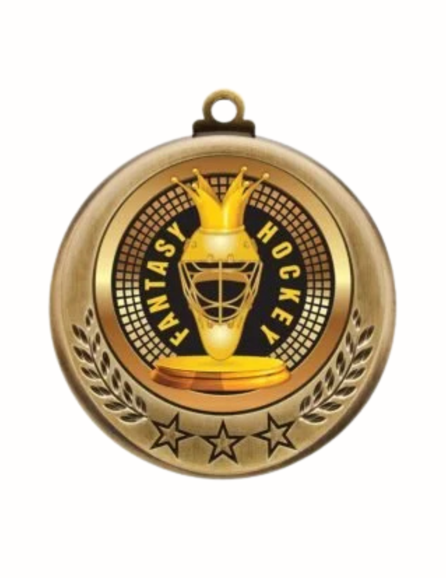 Spectrum Series Fantasy Hockey Medal- 2 Sizes (Includes Ribbon)
