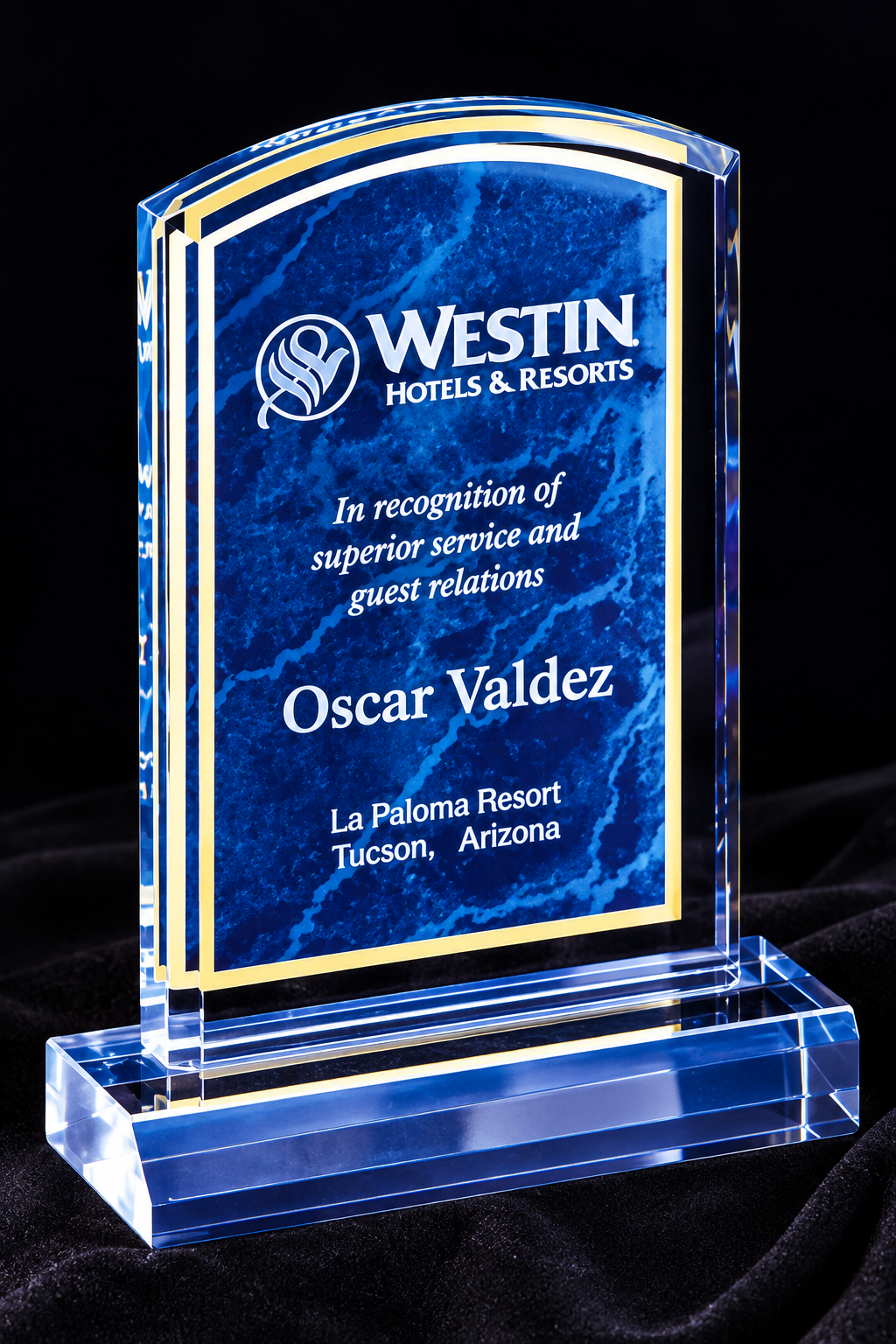 Tablet Marble Acrylic Award
