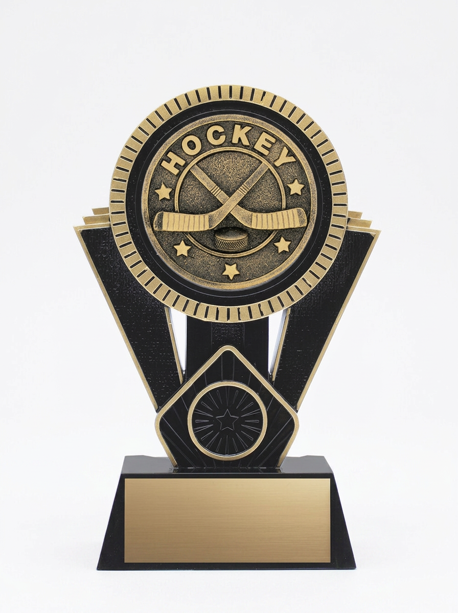 Apex Hockey Resin Trophy- 4 Sizes, 2 Colors (Includes Engraving)
