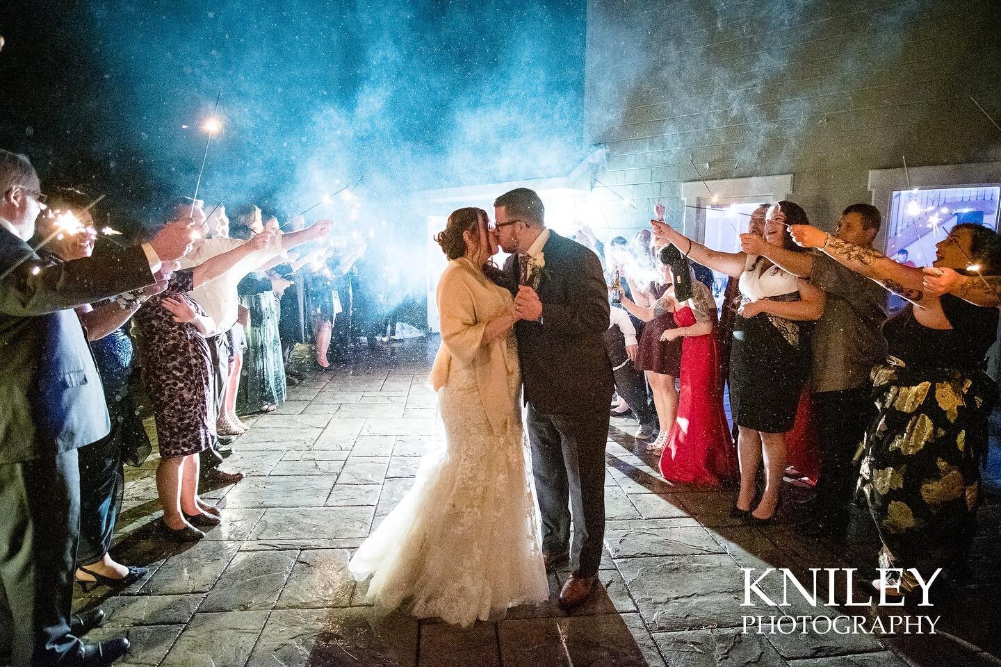 The perfect ending to an evening you&rsquo;ll never forget✨
*Taken Pre-COVID*
📸: @knileyphoto
.
.
.
.
#sparklersendoff #sendoff #newlyweds #justmarried #mrandmrs #rochesterwedding #rochesterweddingvenue #weddingvenue #reception  #rochesterny #roches