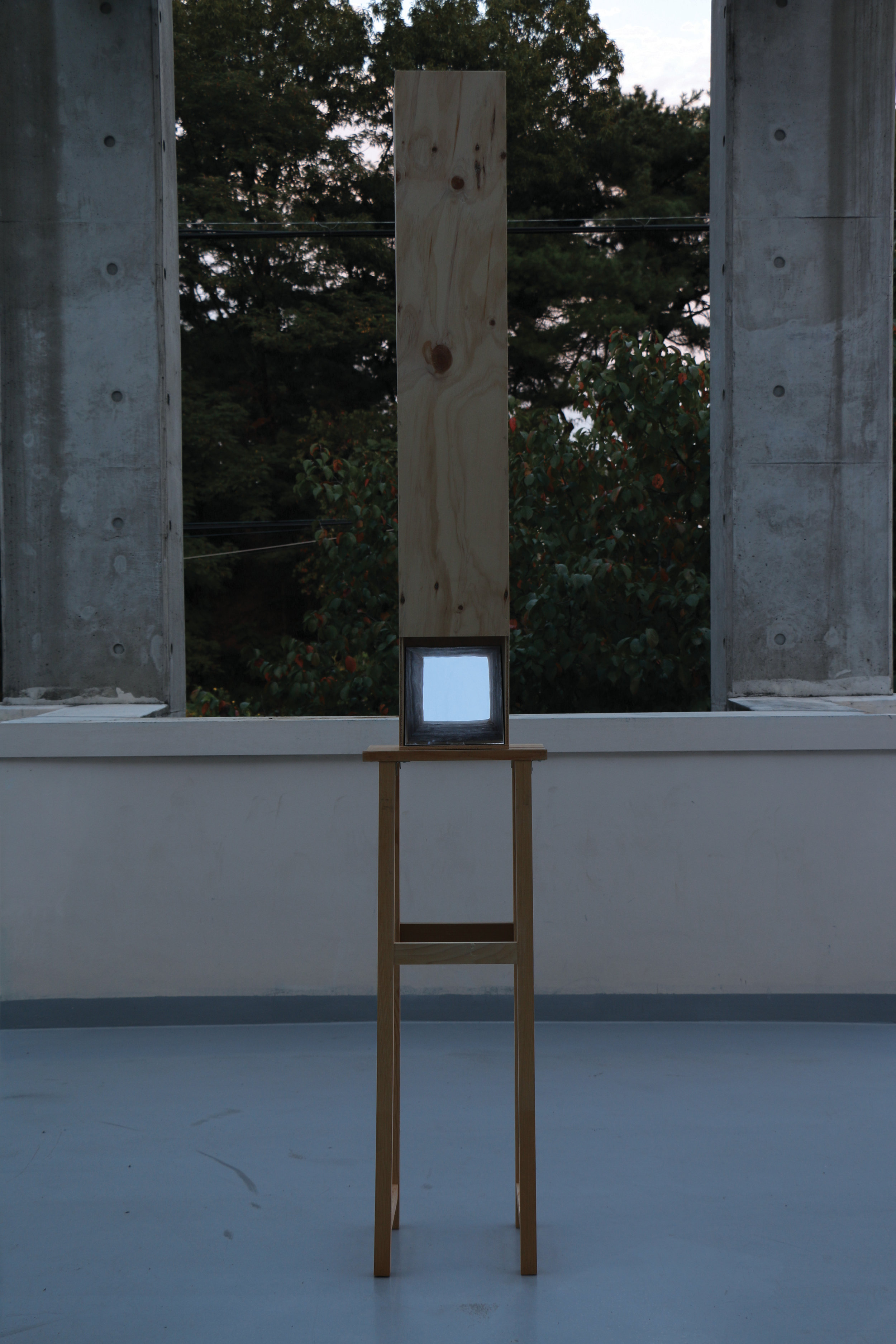 Sky level, 2016. wood,mirror, 28cmX30cmX215cm- IMG_2989-r.jpg