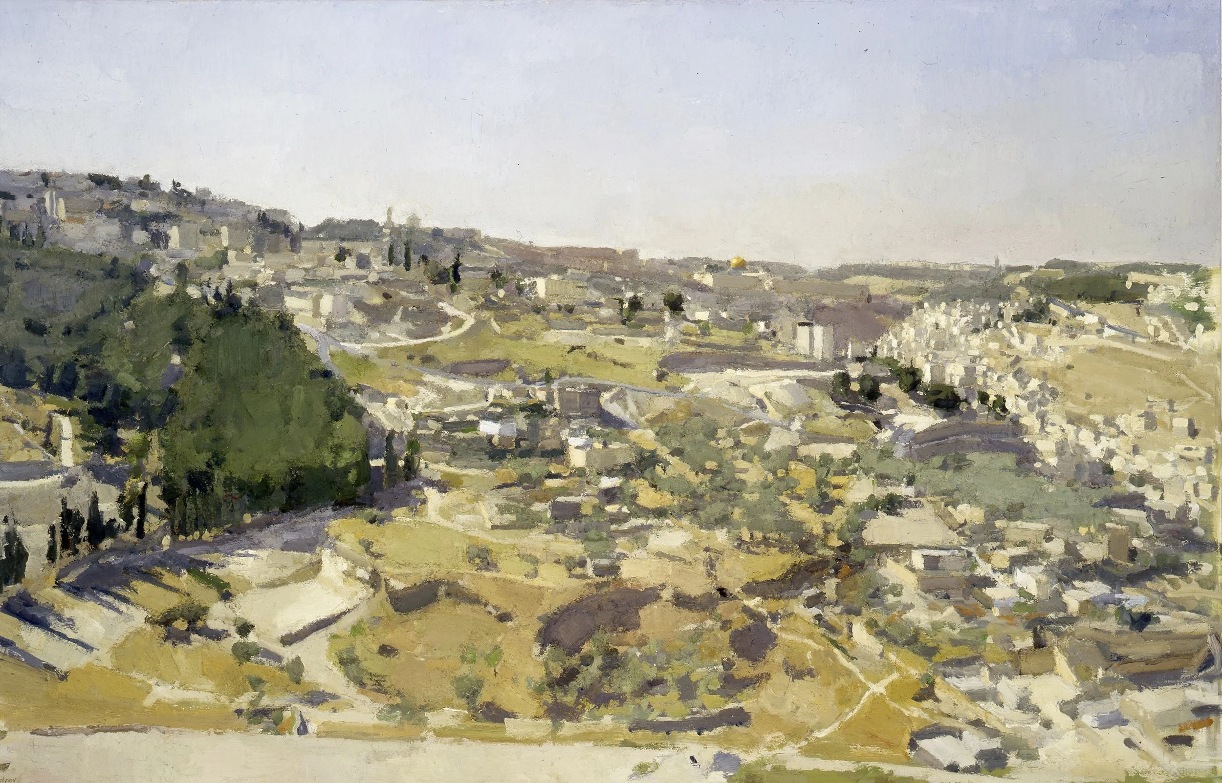 Jerusalem 2, 1999, oil on linen, 44 x 68 in 