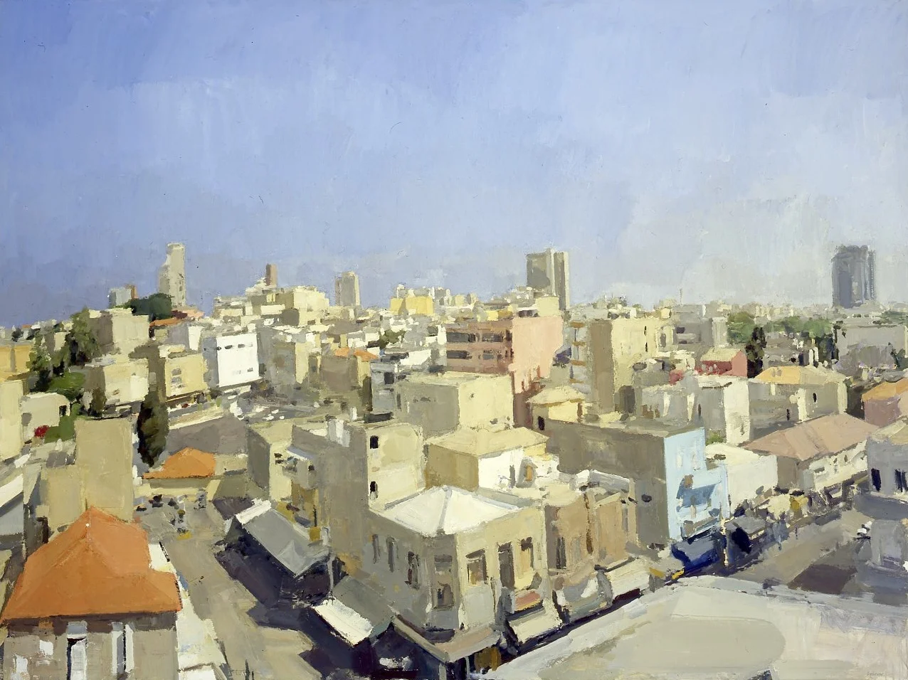 Tel Aviv, 2000, oil on canvas, 59 x 78 3/4 in