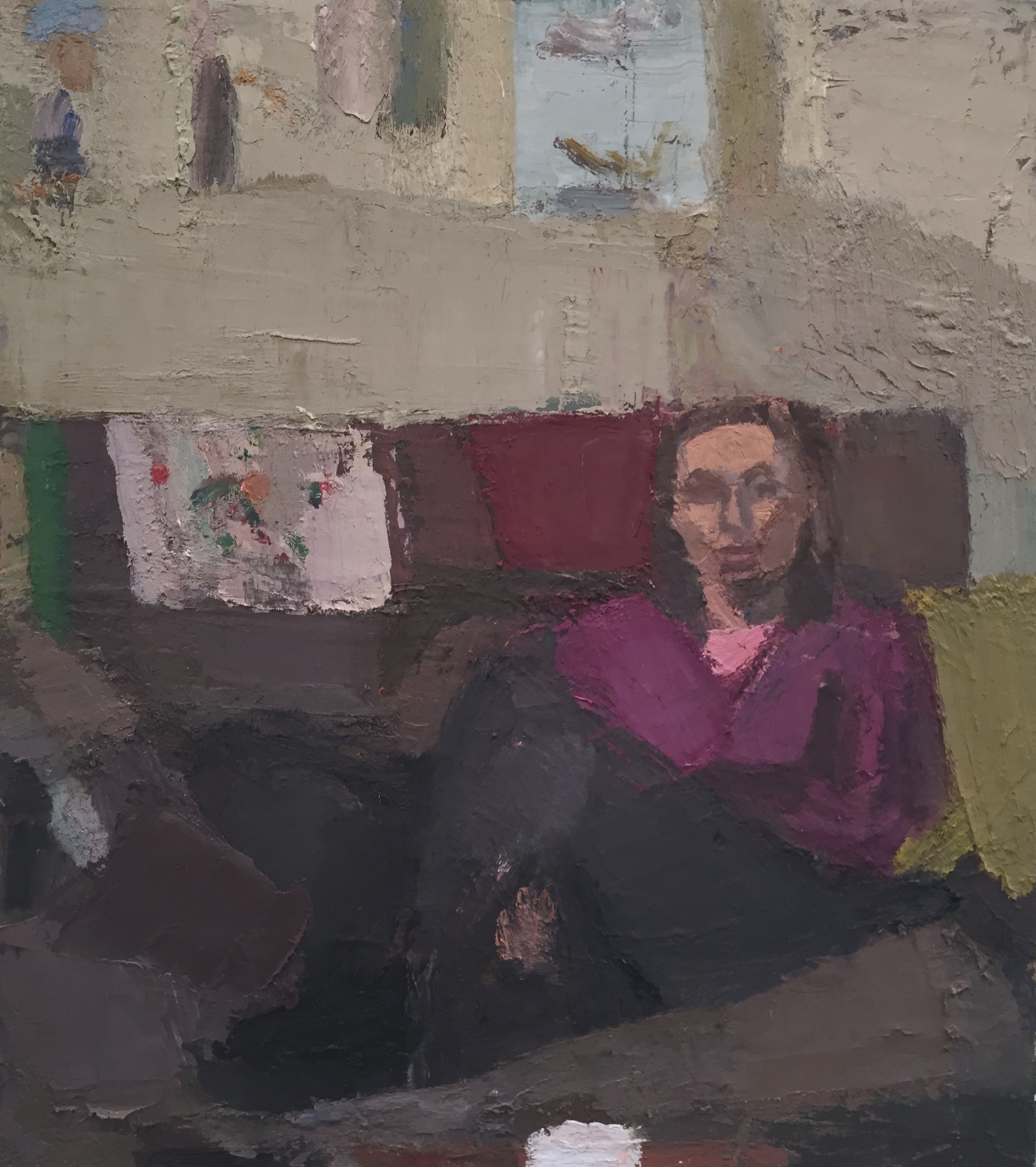 Weavings, 2014-15, Oil on linen, 32 x 36 inches.