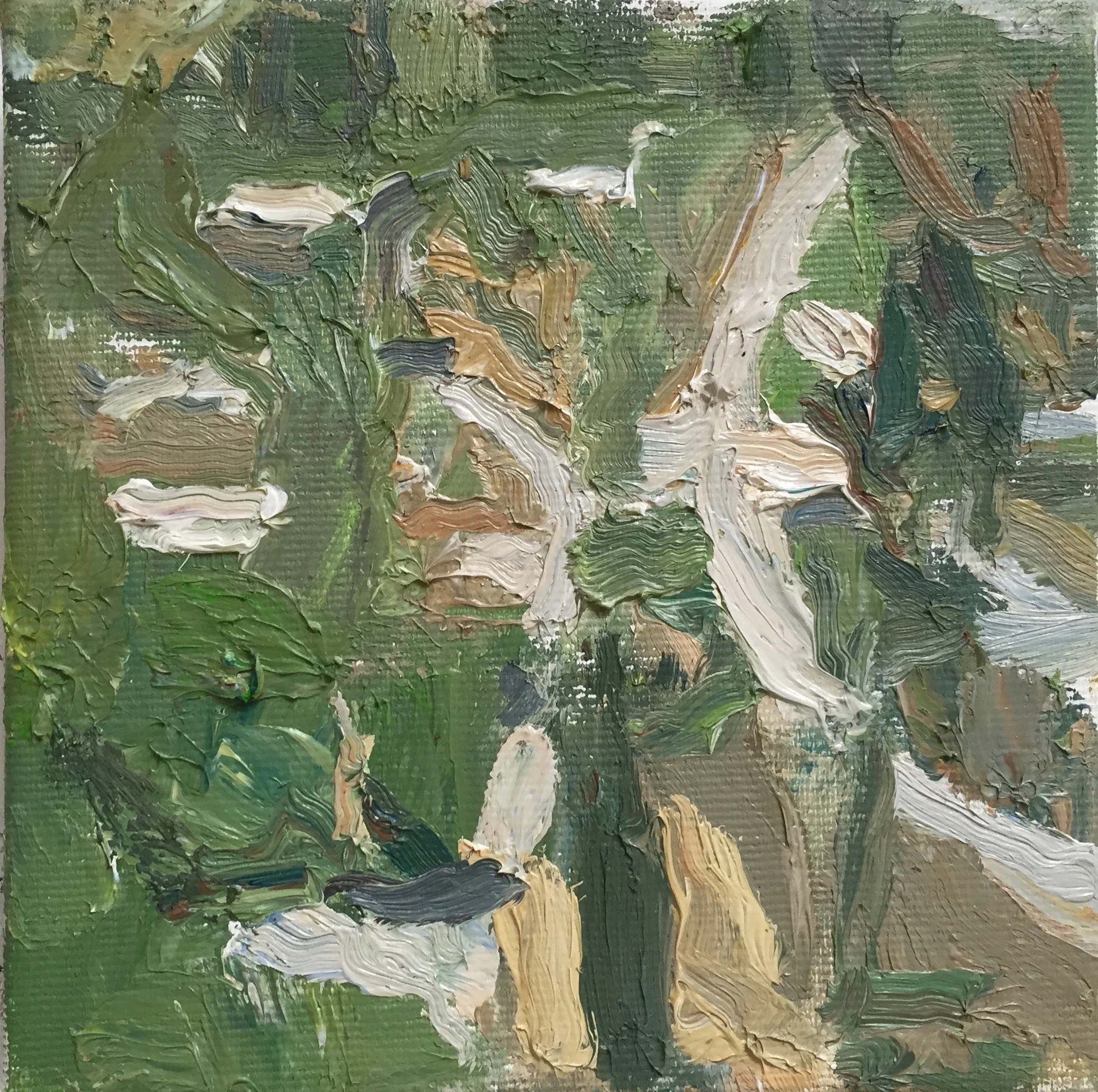 Ein Kerem 3, 2015, oil on canvas, 6x 6 in