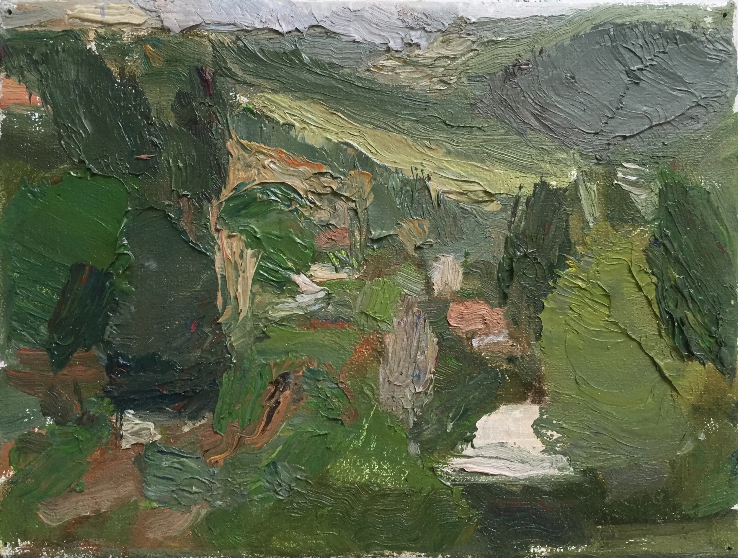Ein Kerem 14, 2015, oil on canvas, 6x 8 in