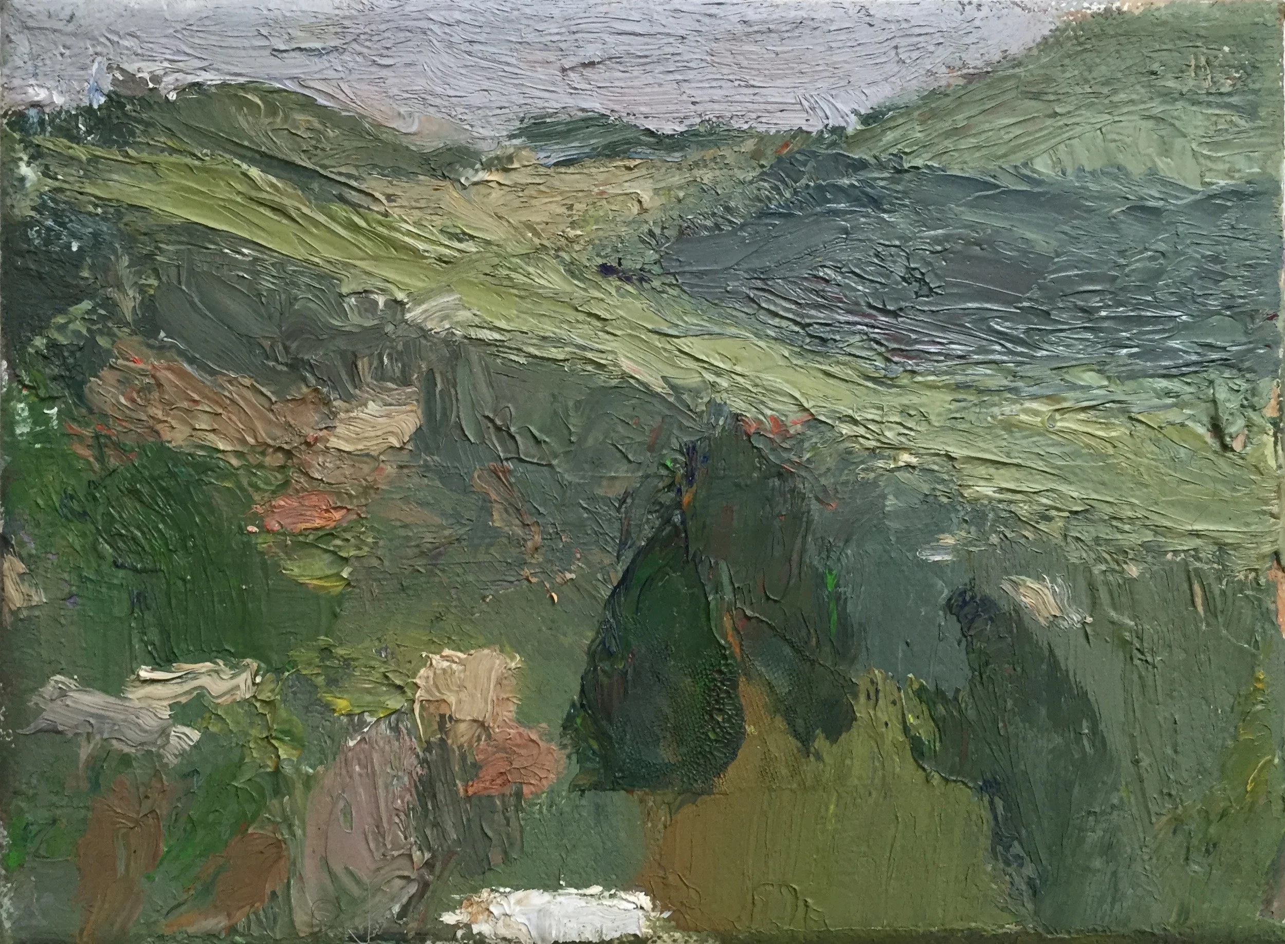 Ein Kerem 15, 2015, oil on canvas, 6x 8 in