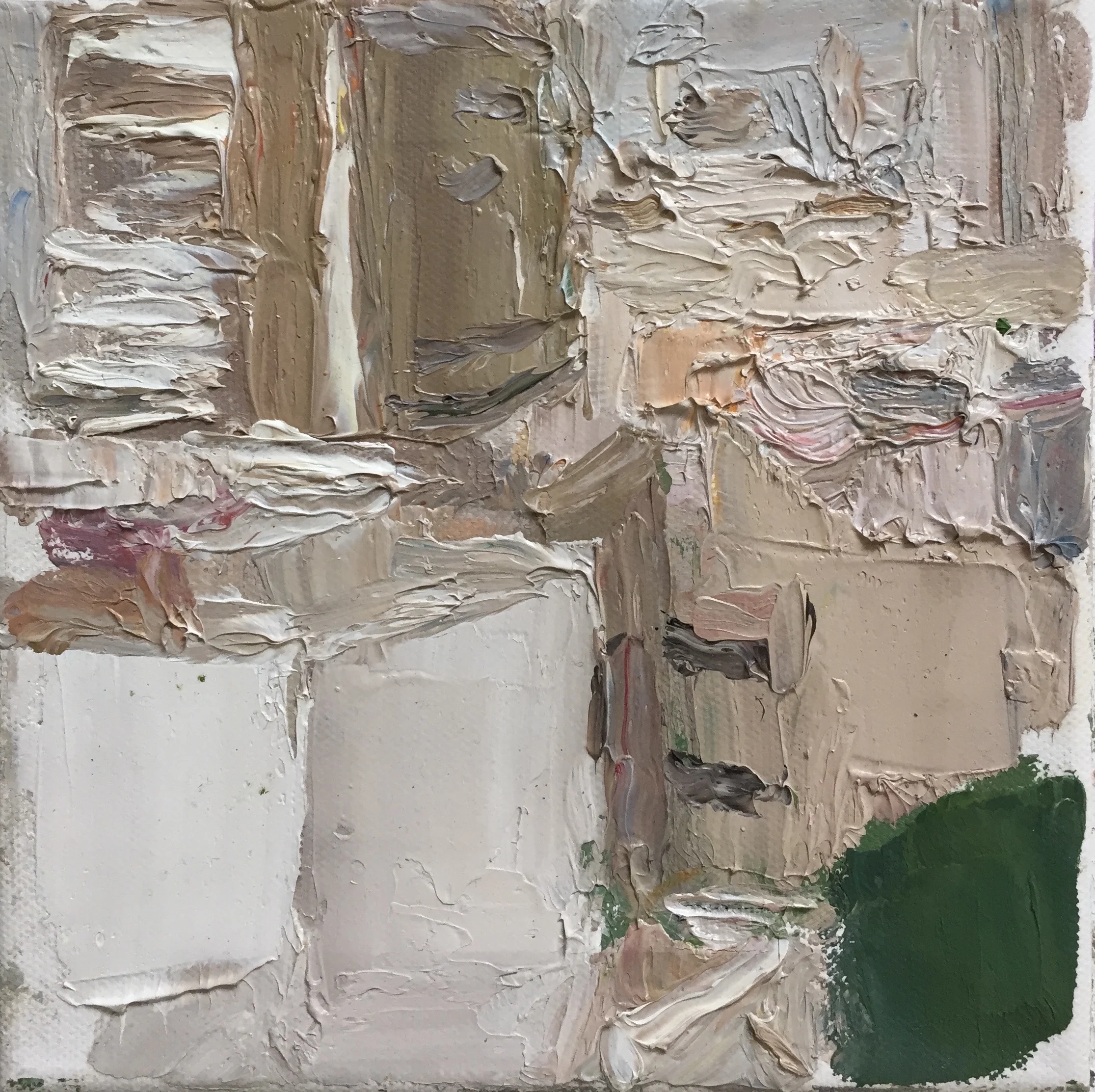 Tel Aviv 6, 2015, oil on canvas, 7.75x 7.75 in