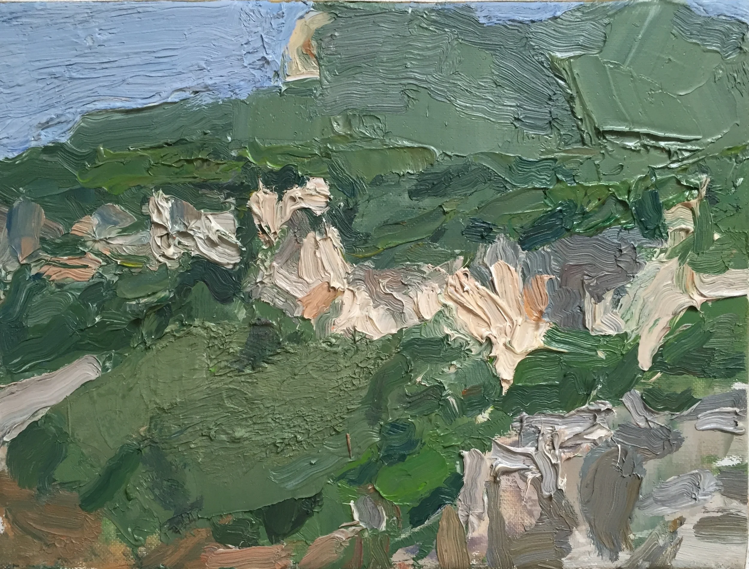 Circeo 1, 2012, oil on canvas, 7x 9.5 in