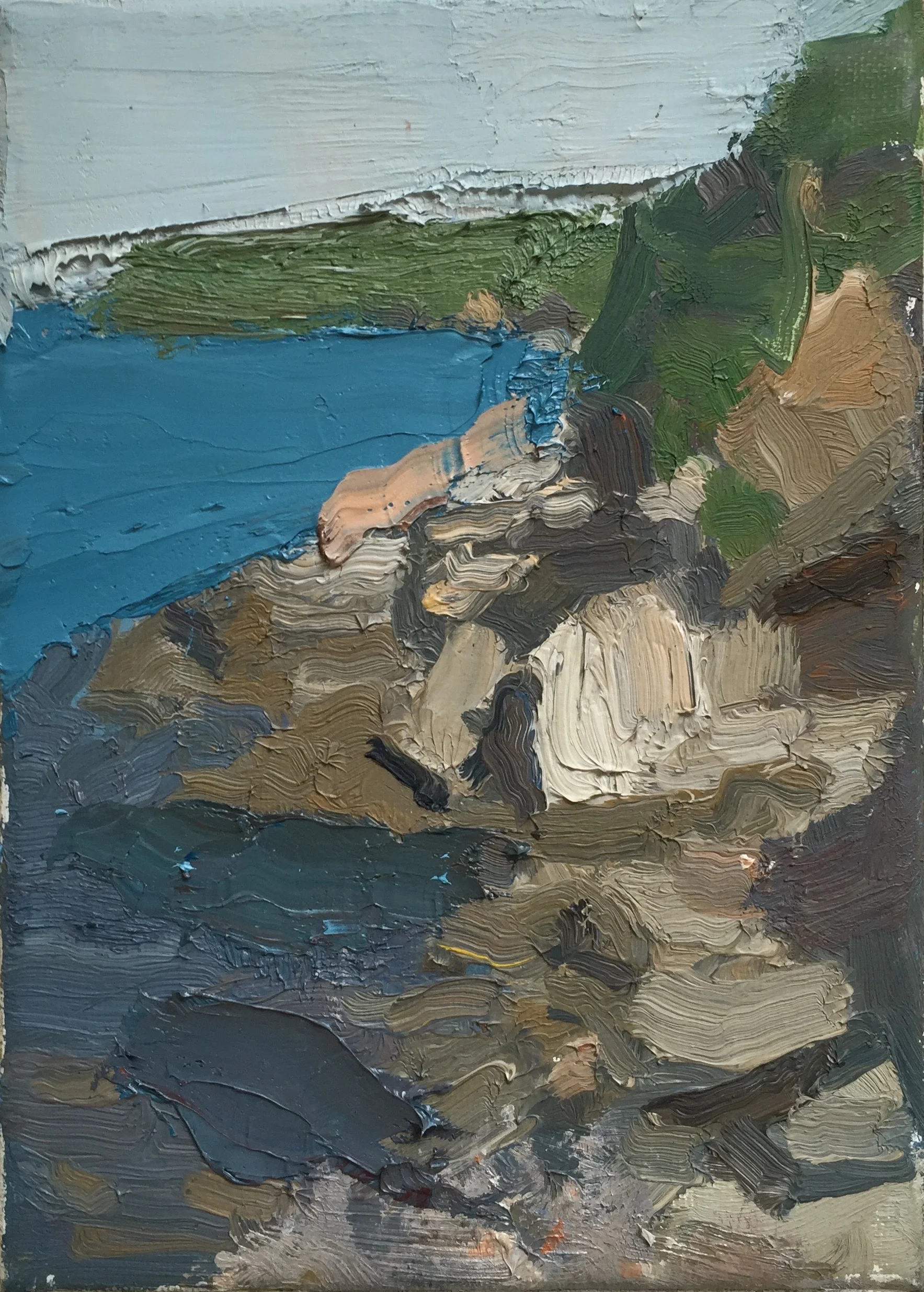 Circeo 2, 2012, oil on canvas, 7x 5 in