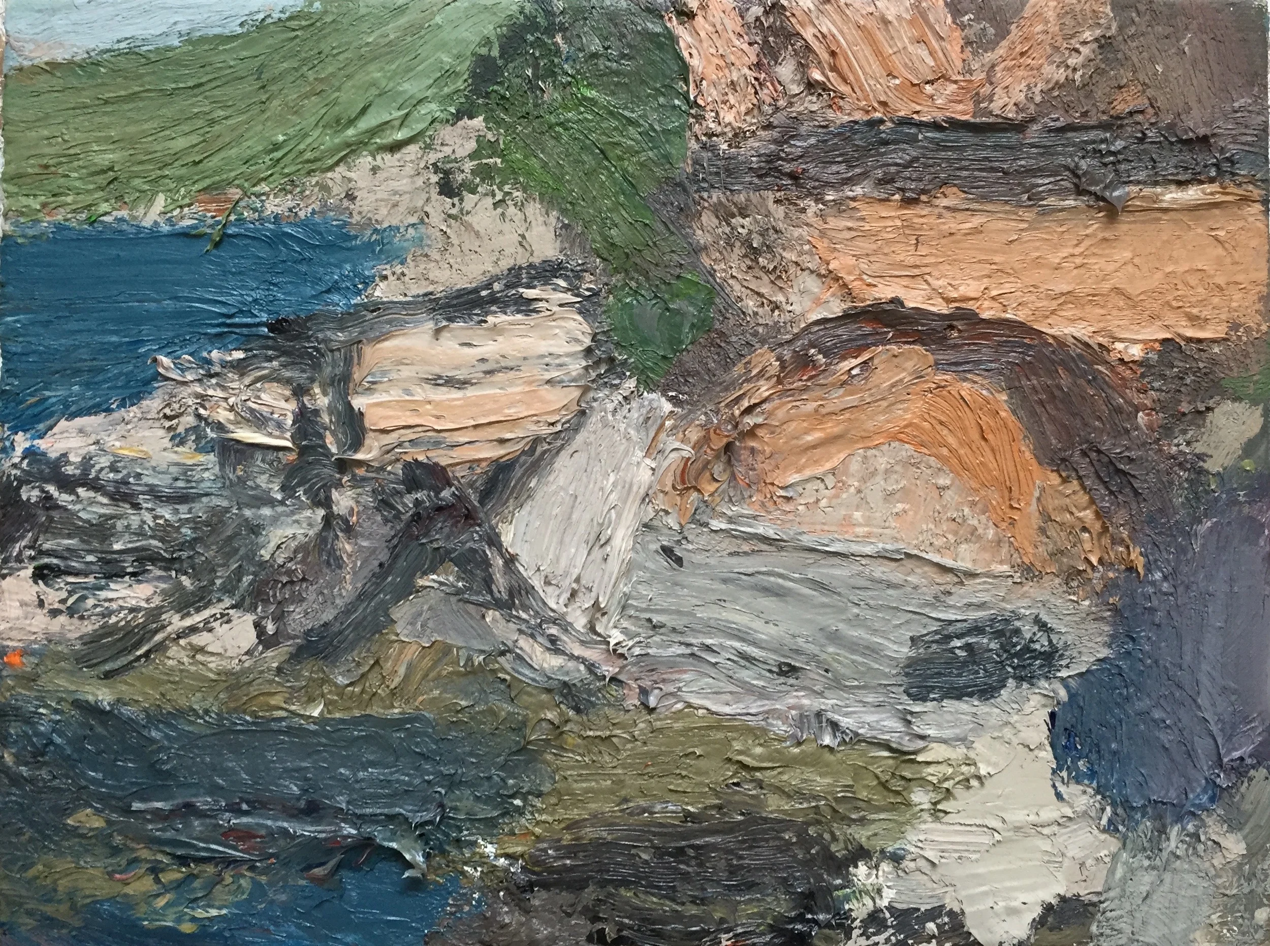 Circeo 9, 2012, oil on canvas, 7x 9.5 in