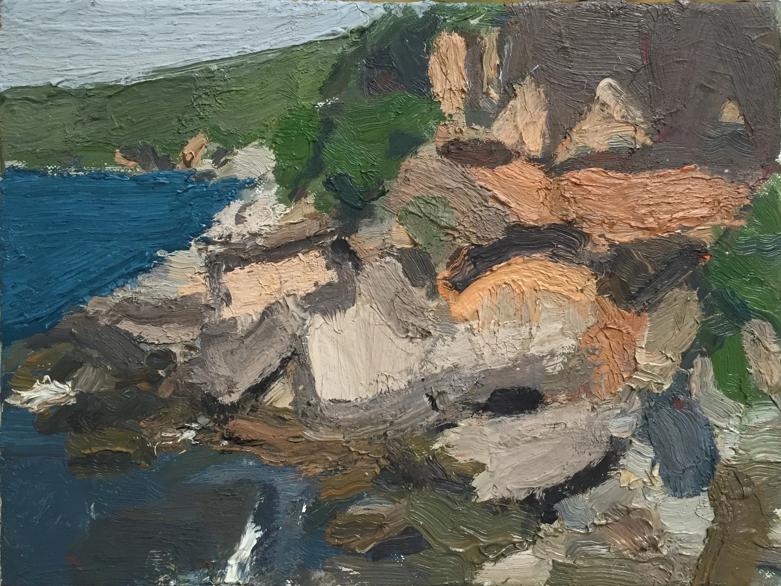 Circeo 10, 2012, oil on canvas, 7x 9.5 in