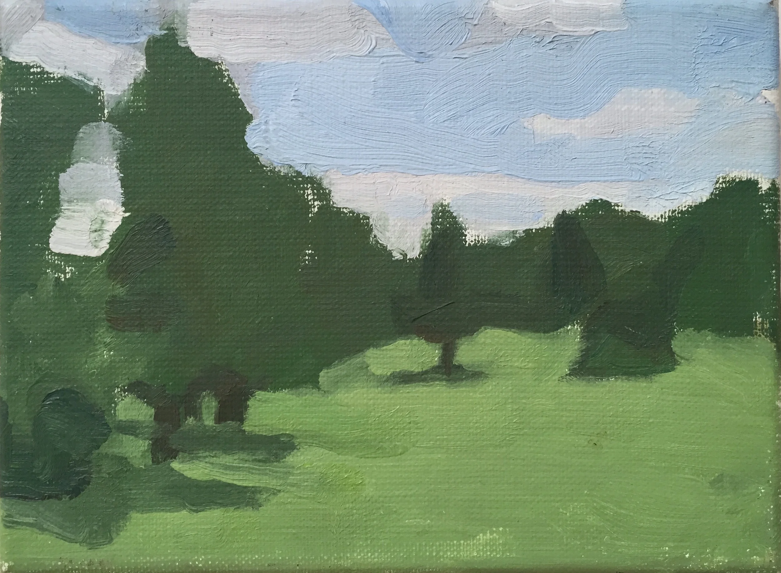 Upstate New York 2, 2008, oil on canvas, 6x 8 in