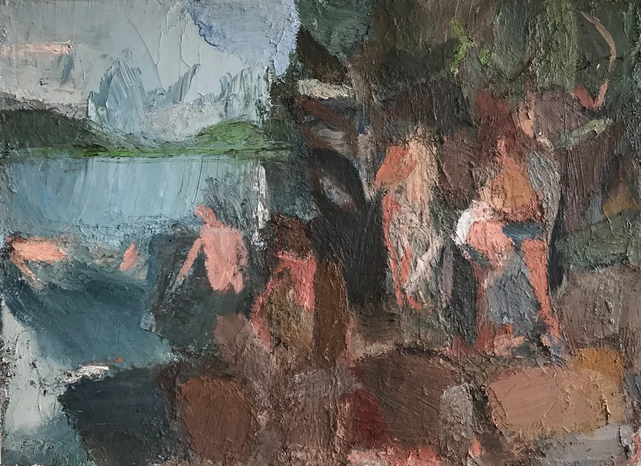 Medomak, 2015-17, 44 x 60 inches, oil on linen