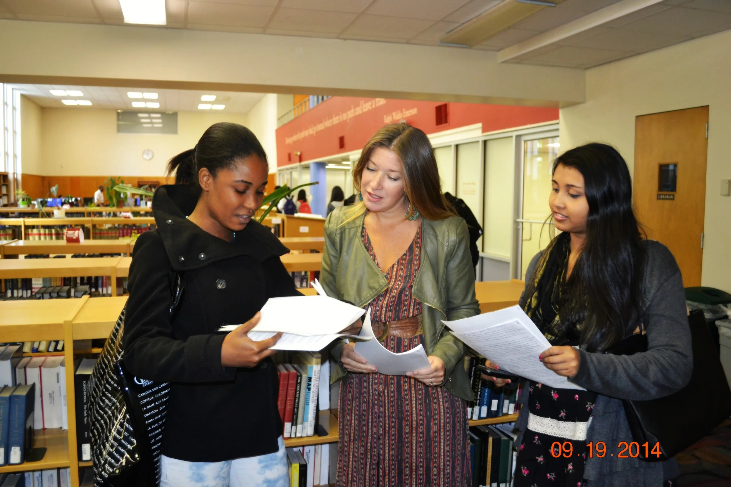 Professor Meehan with her ACES freshman. 
