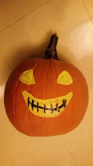 "Mr. Pumpkin is Worried" by Lingling Liang ('18)